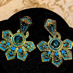 Large statement earrings for pierced ears